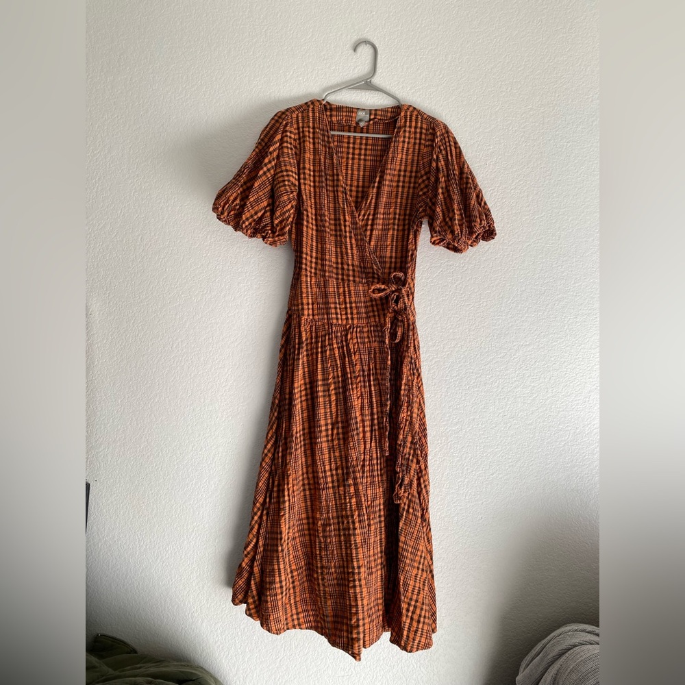 ASOS Plaid Wrap Dress